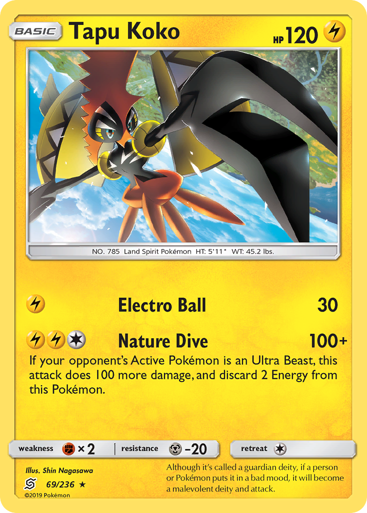 Tapu Koko (69/236) [Sun & Moon: Unified Minds] | Card Merchant Takapuna