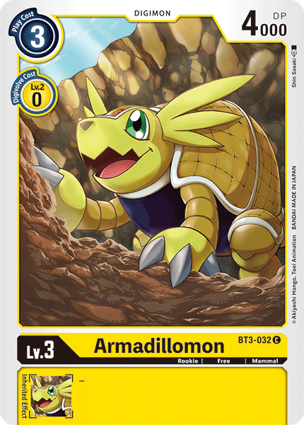 Armadillomon [BT3-032] [Release Special Booster Ver.1.5] | Card Merchant Takapuna