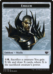 Ob Nixilis of the Black Oath Emblem // Zombie (016/036) Double-Sided Token [Commander 2014 Tokens] | Card Merchant Takapuna