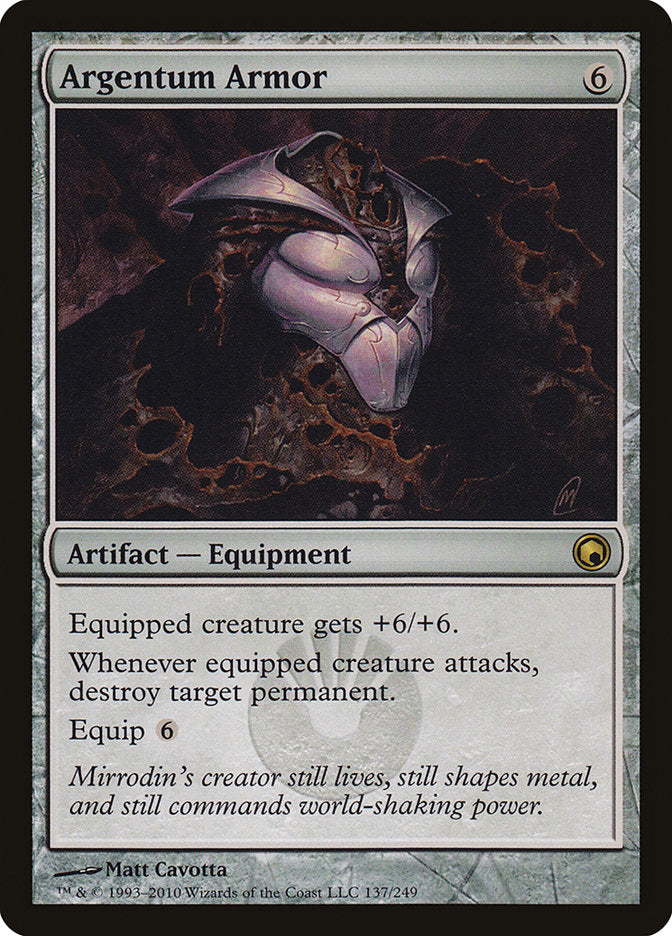 Argentum Armor [Scars of Mirrodin] | Card Merchant Takapuna