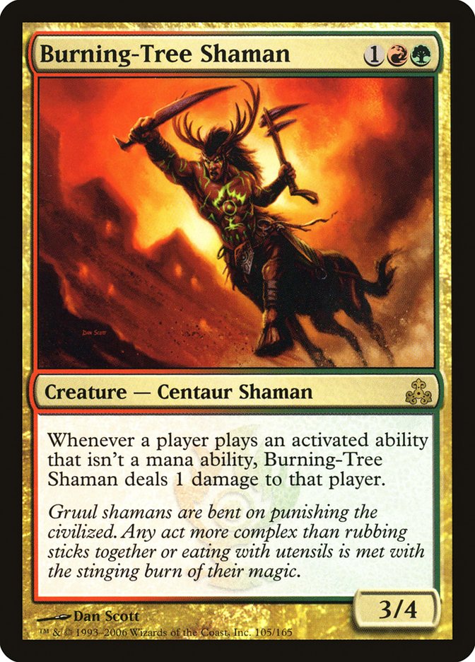 Burning-Tree Shaman [Guildpact] | Card Merchant Takapuna