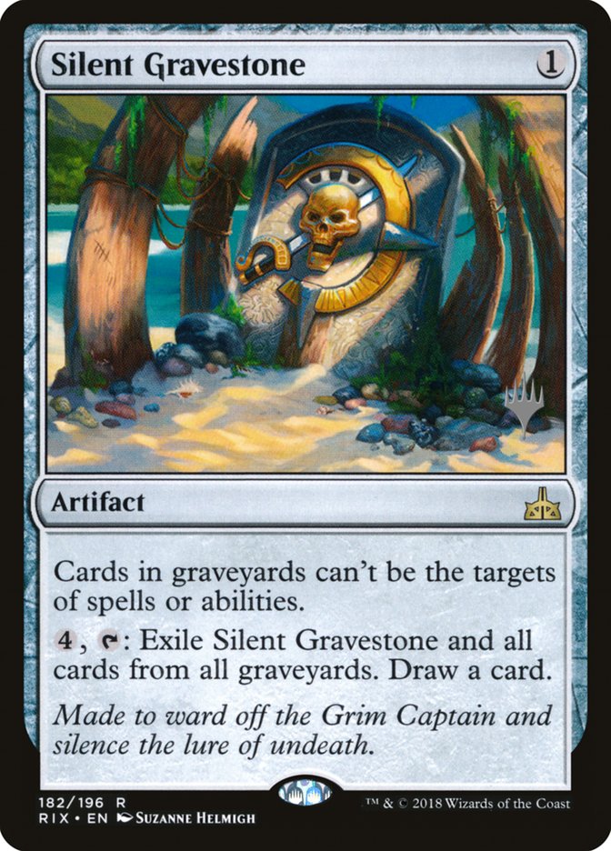 Silent Gravestone (Promo Pack) [Rivals of Ixalan Promos] | Card Merchant Takapuna