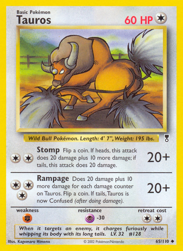 Tauros (65/110) [Legendary Collection] | Card Merchant Takapuna