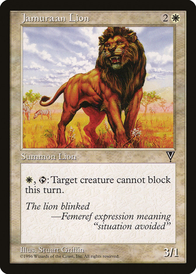 Jamuraan Lion [Visions] | Card Merchant Takapuna