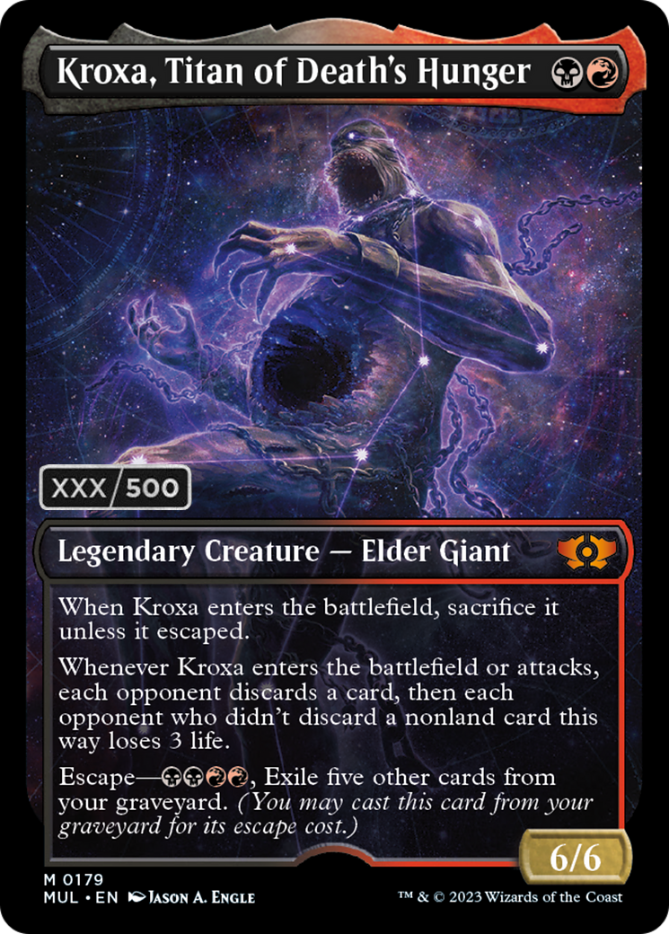 Kroxa, Titan of Death's Hunger (Serialized) [Multiverse Legends] | Card Merchant Takapuna