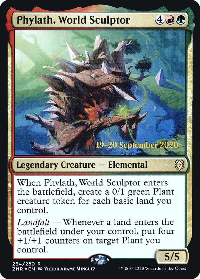 Phylath, World Sculptor [Zendikar Rising Prerelease Promos] | Card Merchant Takapuna