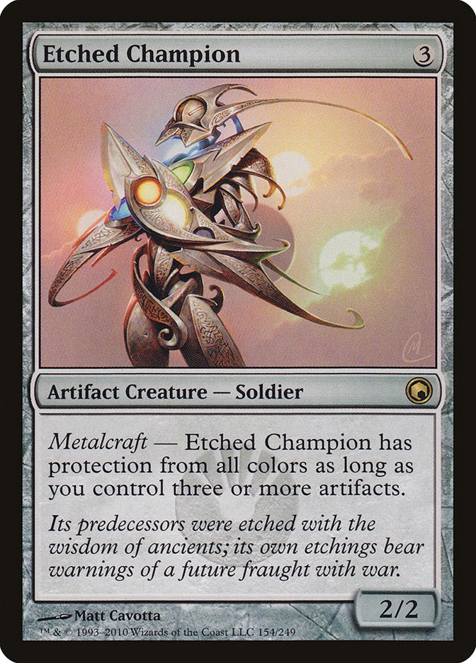 Etched Champion [Scars of Mirrodin] | Card Merchant Takapuna