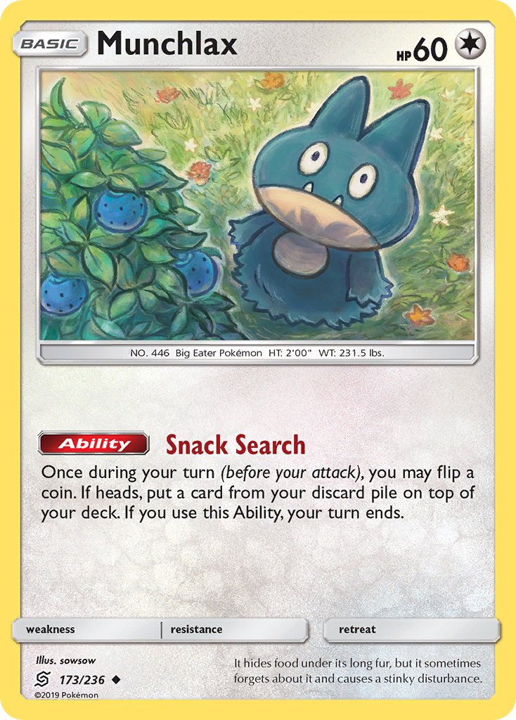 Munchlax (173/236) [Sun & Moon: Unified Minds] | Card Merchant Takapuna