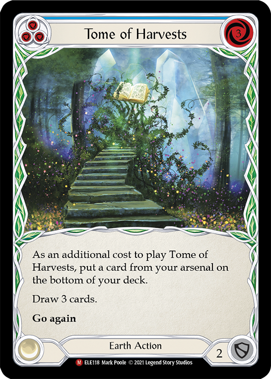 Tome of Harvests [ELE118] (Tales of Aria)  1st Edition Rainbow Foil | Card Merchant Takapuna