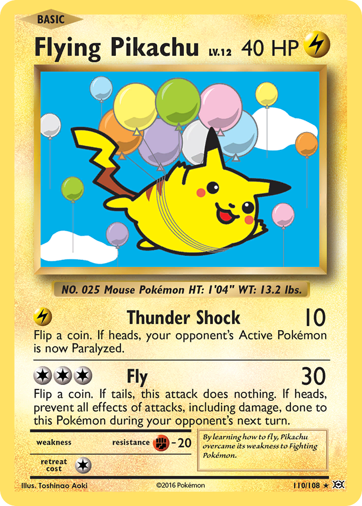 Flying Pikachu (110/108) [XY: Evolutions] | Card Merchant Takapuna