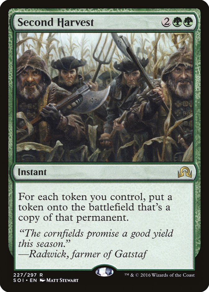 Second Harvest [Shadows over Innistrad] | Card Merchant Takapuna