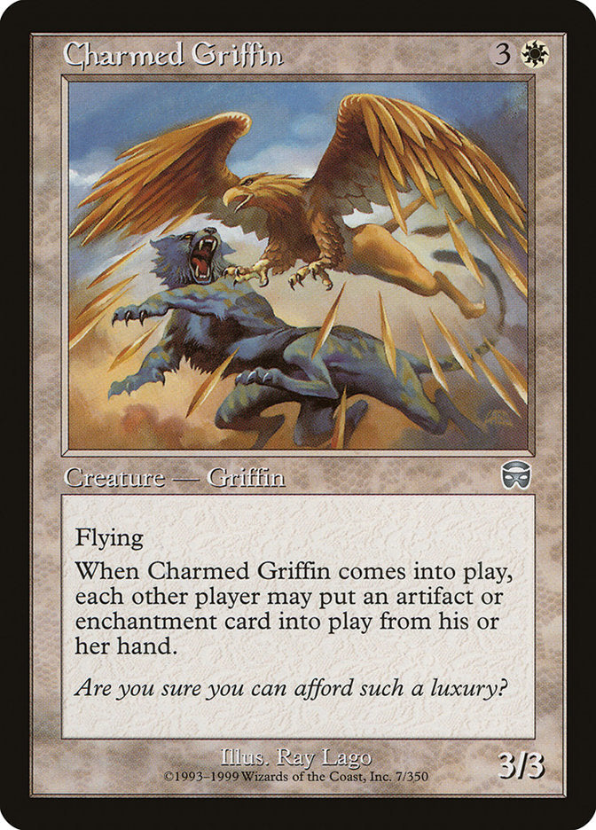 Charmed Griffin [Mercadian Masques] | Card Merchant Takapuna