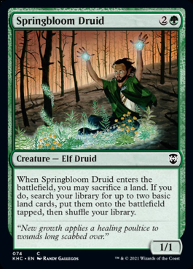 Springbloom Druid [Kaldheim Commander] | Card Merchant Takapuna