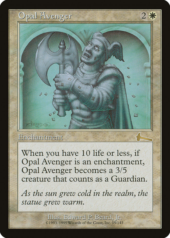 Opal Avenger [Urza's Legacy] | Card Merchant Takapuna