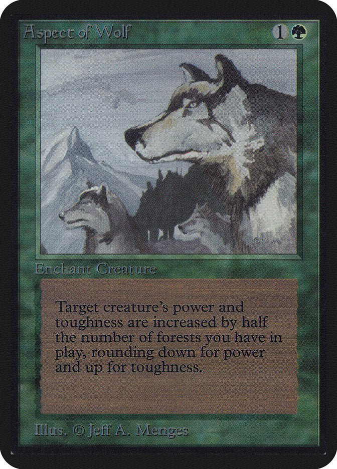 Aspect of Wolf [Alpha Edition] | Card Merchant Takapuna