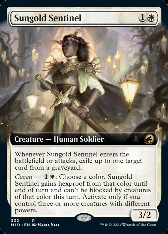 Sungold Sentinel (Extended Art) [Innistrad: Midnight Hunt] | Card Merchant Takapuna