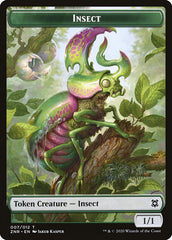 Angel Warrior // Insect Double-Sided Token [Zendikar Rising Tokens] | Card Merchant Takapuna