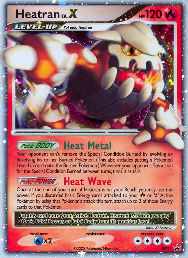 Heatran LV.X (DP31) [Diamond & Pearl: Black Star Promos] | Card Merchant Takapuna