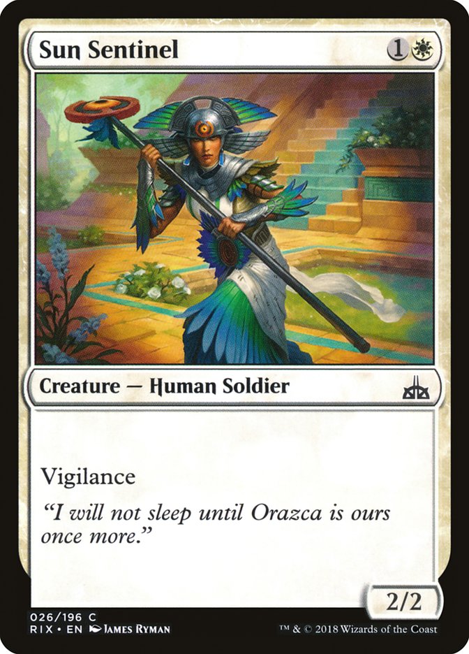 Sun Sentinel [Rivals of Ixalan] | Card Merchant Takapuna