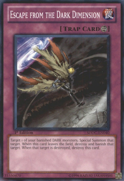 Escape from the Dark Dimension [SDDC-EN040] Common | Card Merchant Takapuna