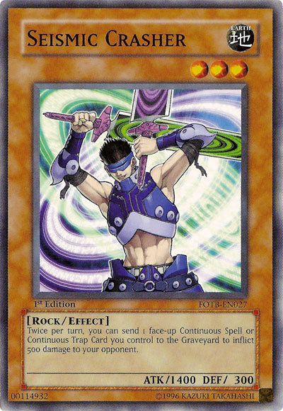 Seismic Crasher [FOTB-EN027] Common | Card Merchant Takapuna