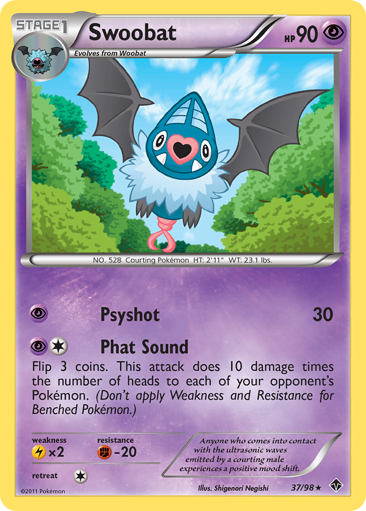 Swoobat (37/98) [Black & White: Emerging Powers] | Card Merchant Takapuna