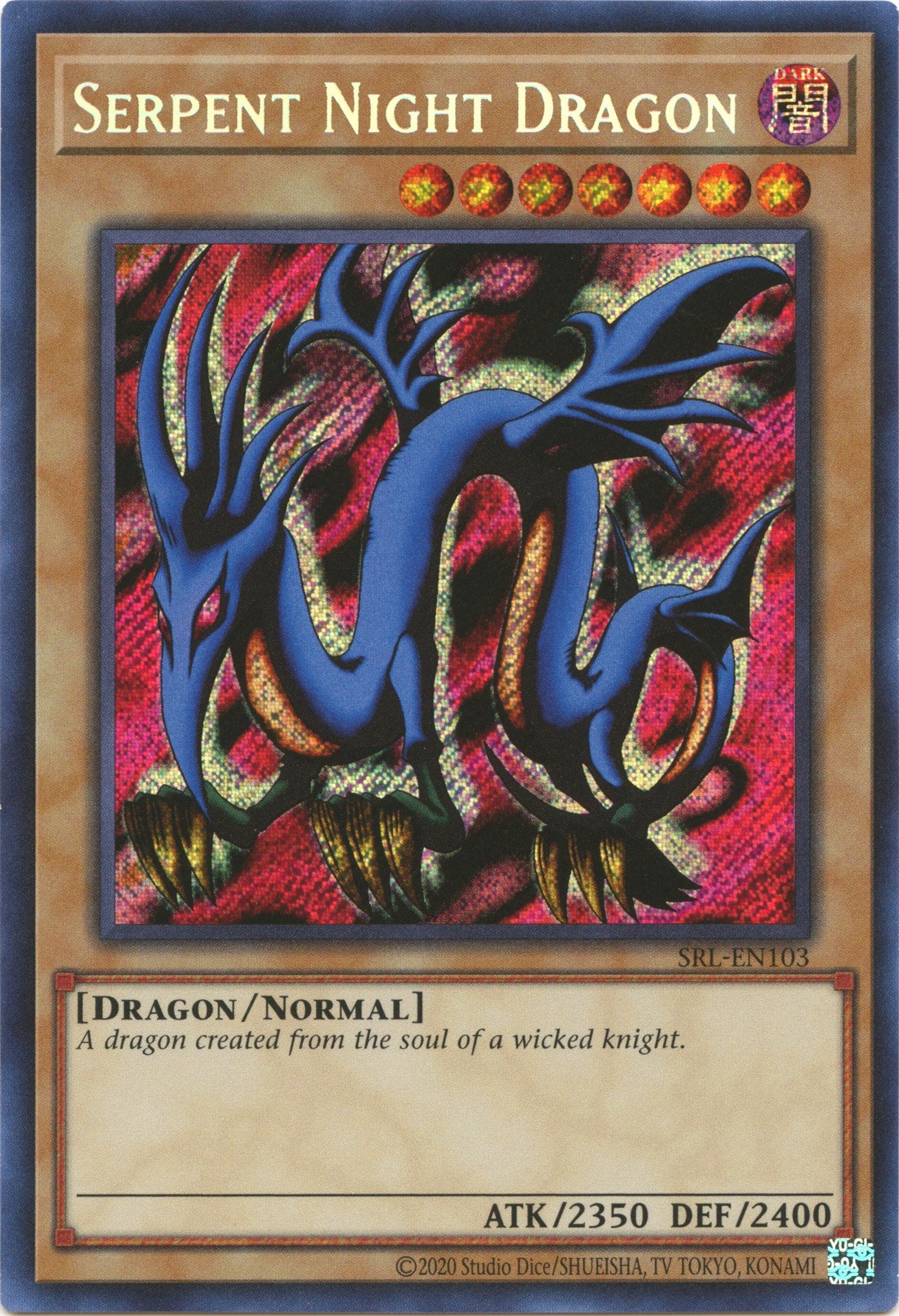 Serpent Night Dragon (25th Anniversary) [SRL-EN103] Secret Rare | Card Merchant Takapuna