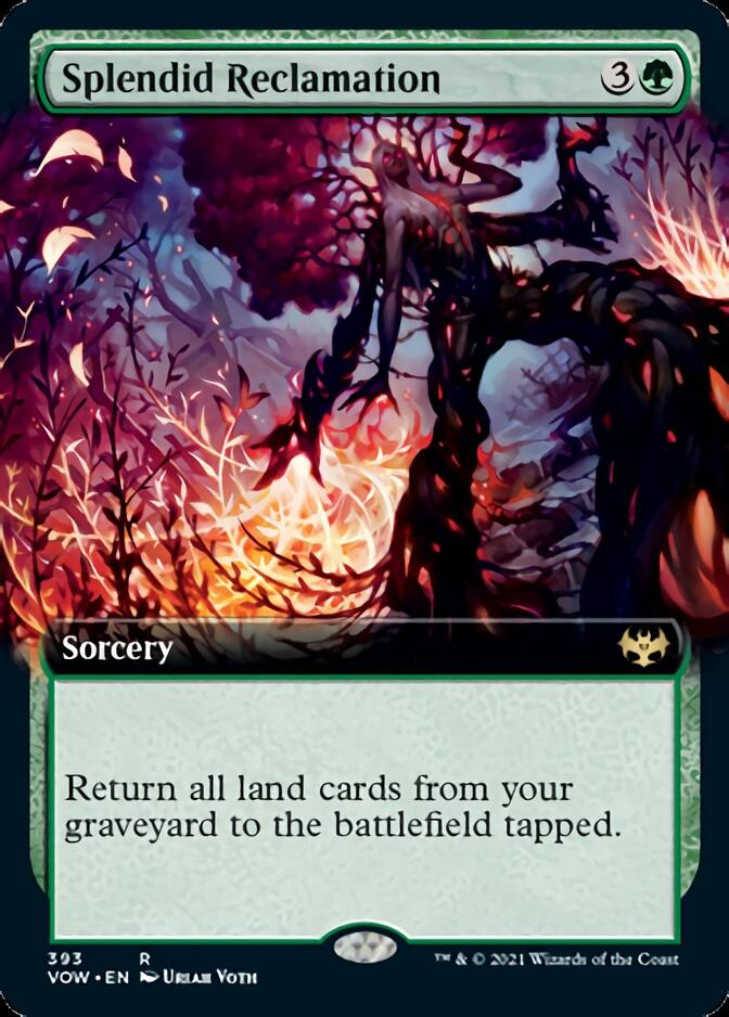 Splendid Reclamation (Extended Art) [Innistrad: Crimson Vow] | Card Merchant Takapuna