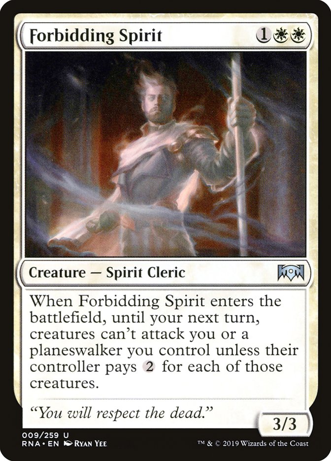 Forbidding Spirit [Ravnica Allegiance] | Card Merchant Takapuna