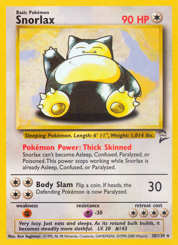 Snorlax (30/130) [Base Set 2] | Card Merchant Takapuna