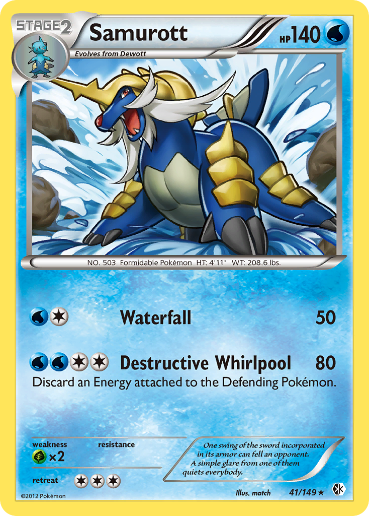 Samurott (41/149) [Black & White: Boundaries Crossed] | Card Merchant Takapuna