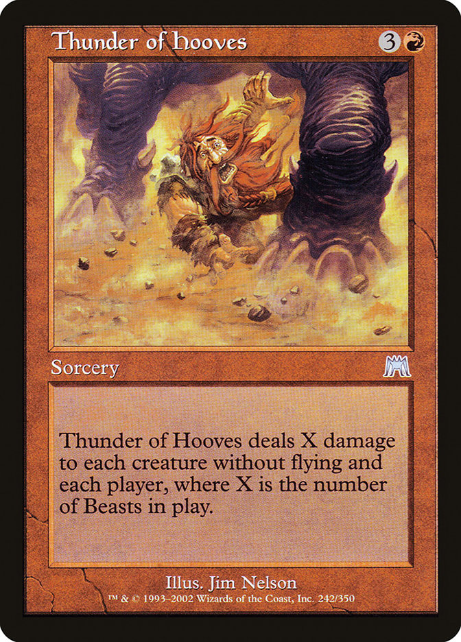 Thunder of Hooves [Onslaught] | Card Merchant Takapuna