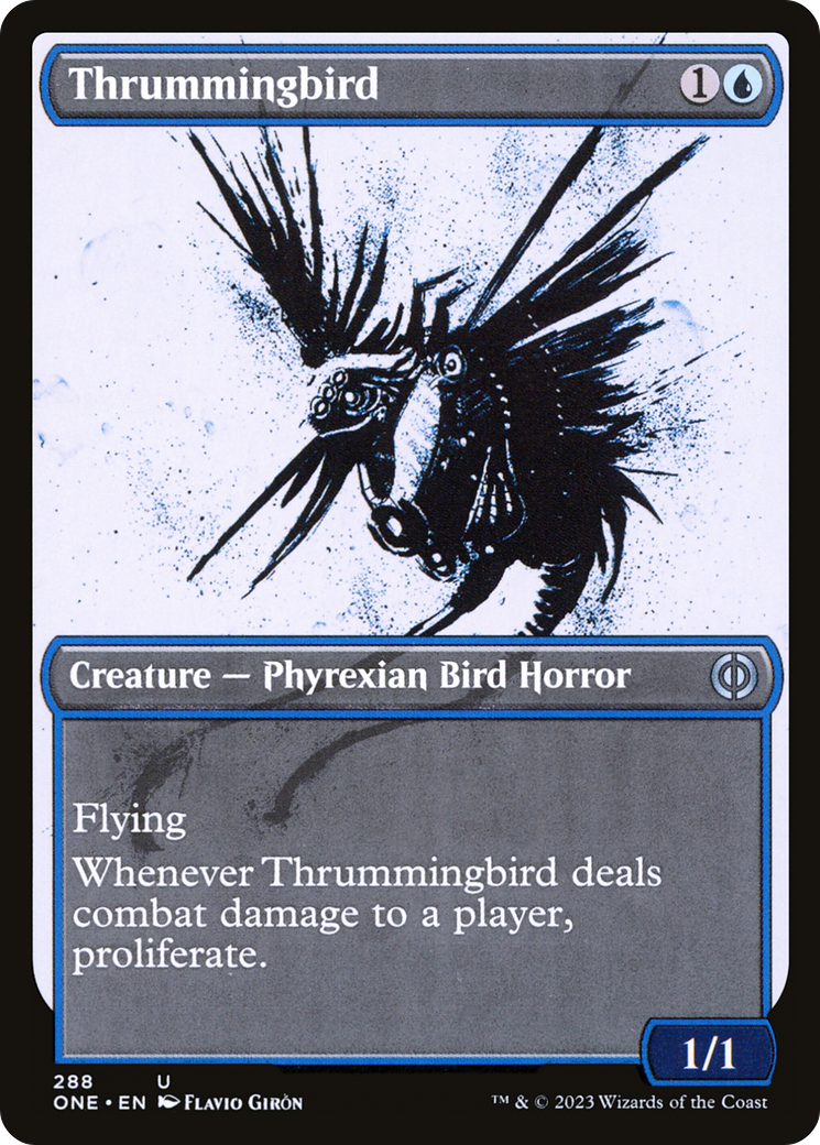 Thrummingbird (Showcase Ichor) [Phyrexia: All Will Be One] | Card Merchant Takapuna