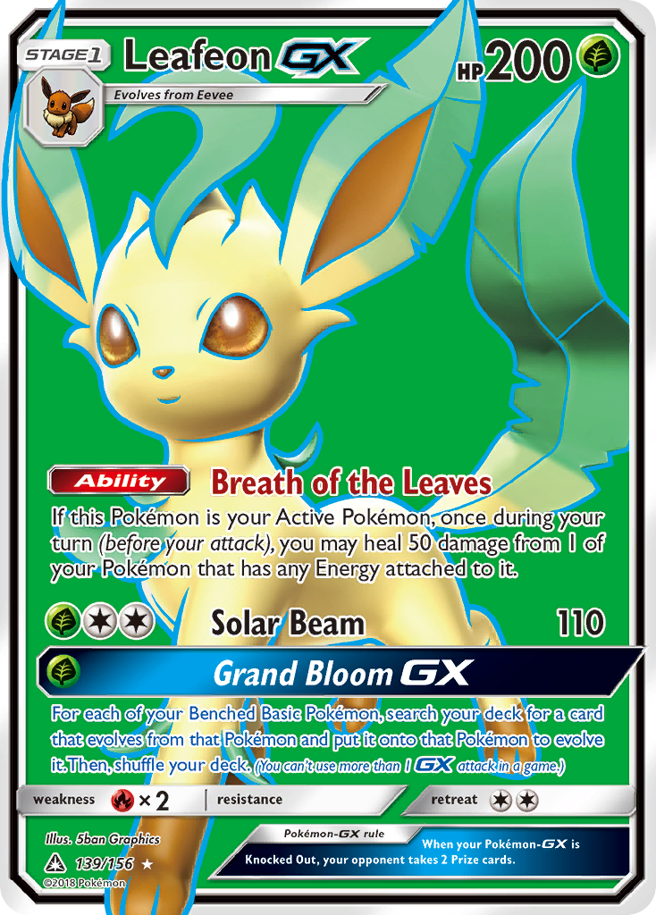 Leafeon GX (139/156) [Sun & Moon: Ultra Prism] | Card Merchant Takapuna