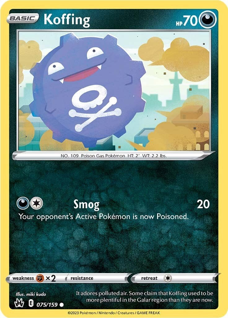 Koffing (075/159) [Sword & Shield: Crown Zenith] | Card Merchant Takapuna