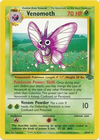 Venomoth (29/64) [Jungle Unlimited] | Card Merchant Takapuna