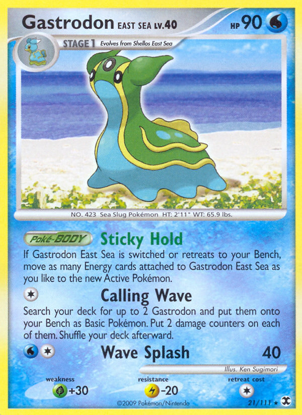 Gastrodon East Sea (21/111) [Platinum: Rising Rivals] | Card Merchant Takapuna