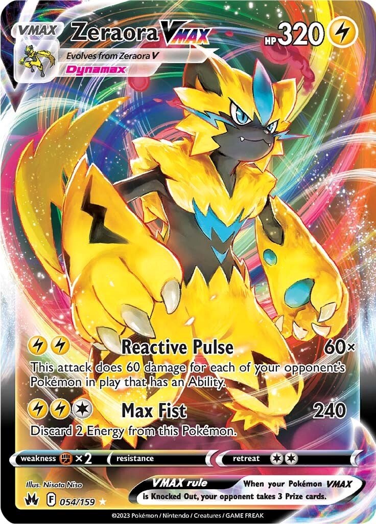 Zeraora VMAX (054/159) [Sword & Shield: Crown Zenith] | Card Merchant Takapuna