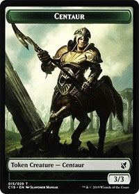 Centaur // Egg Double-Sided Token [Commander 2019 Tokens] | Card Merchant Takapuna