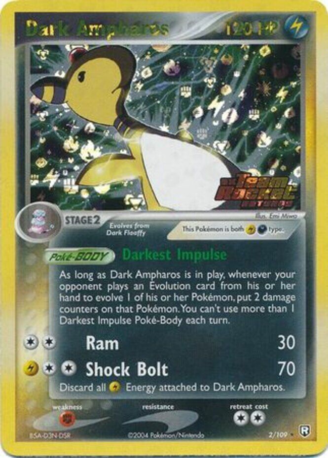 Dark Ampharos (2/109) (Stamped) [EX: Team Rocket Returns] | Card Merchant Takapuna