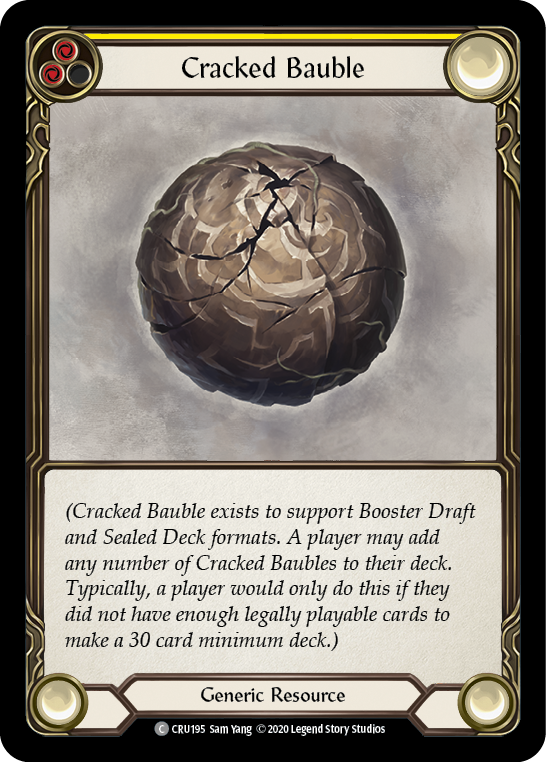 Cracked Bauble [CRU195] (Crucible of War)  1st Edition Rainbow Foil | Card Merchant Takapuna