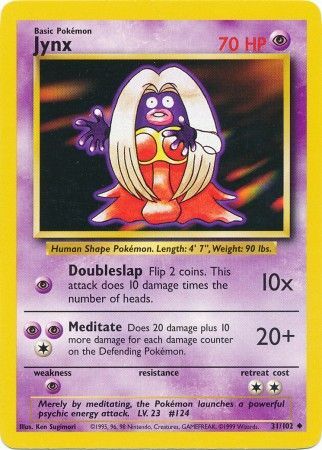 Jynx (31/102) [Base Set Unlimited] | Card Merchant Takapuna