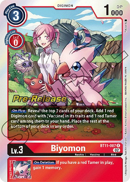 Biyomon [BT11-007] [Dimensional Phase Pre-Release Promos] | Card Merchant Takapuna