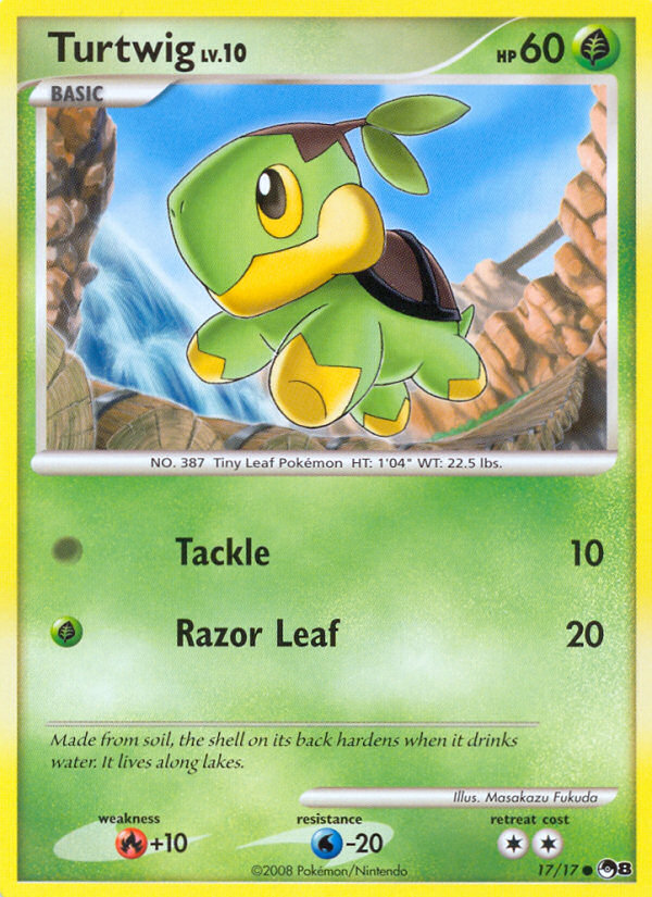 Turtwig (17/17) [POP Series 8] | Card Merchant Takapuna