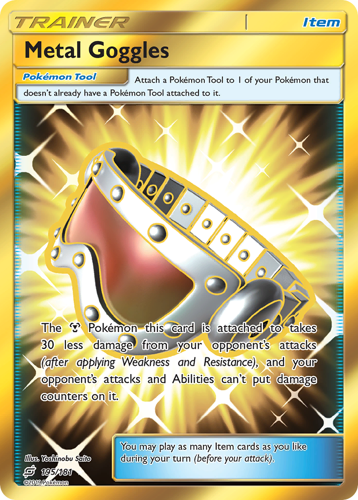 Metal Goggles (195/181) [Sun & Moon: Team Up] | Card Merchant Takapuna