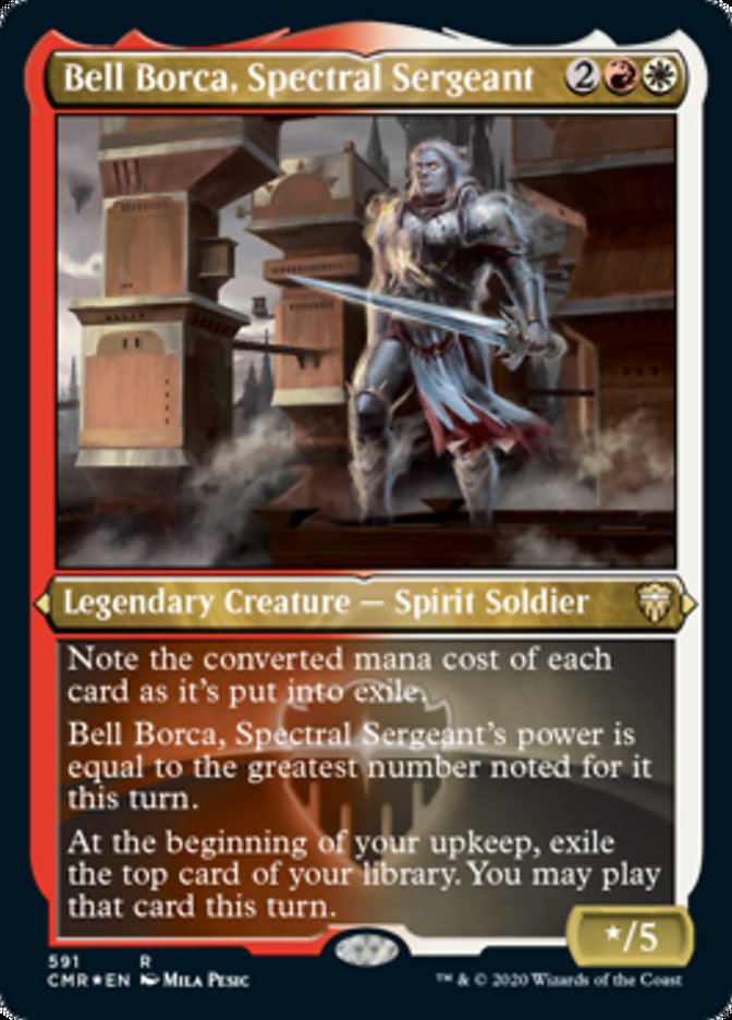 Bell Borca, Spectral Sergeant (Etched) [Commander Legends] | Card Merchant Takapuna