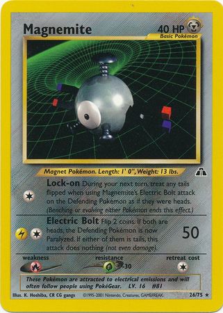 Magnemite (26/75) [Neo Discovery Unlimited] | Card Merchant Takapuna