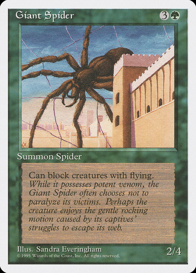 Giant Spider [Fourth Edition] | Card Merchant Takapuna