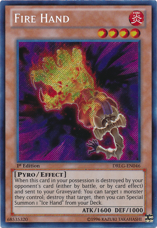 Fire Hand [DRLG-EN046] Secret Rare | Card Merchant Takapuna