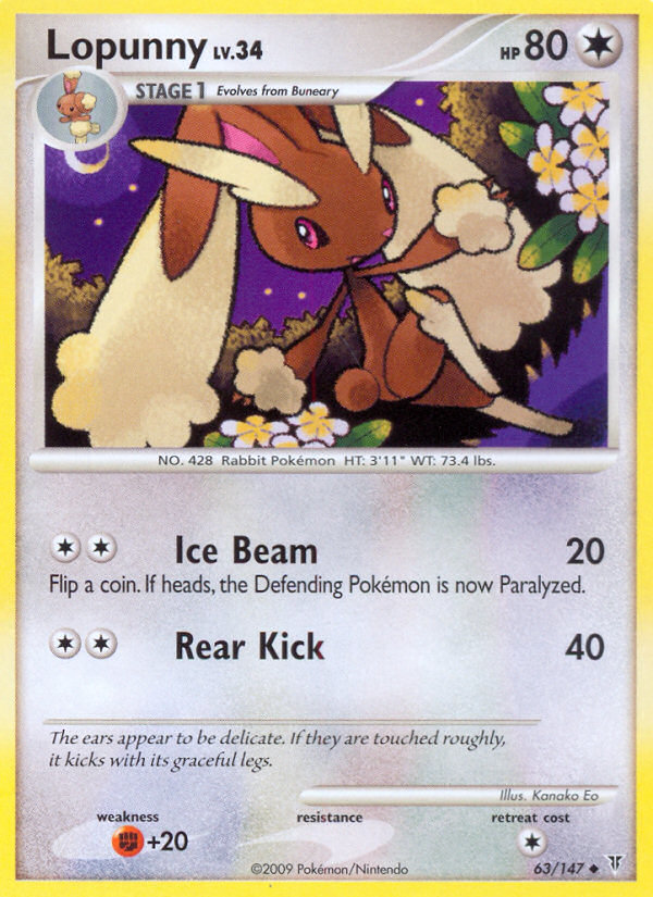 Lopunny (63/147) [Platinum: Supreme Victors] | Card Merchant Takapuna